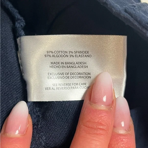 GAP Women's Stretch Skinny Navy Blue Trousers Size 4 - Picture 5 of 6